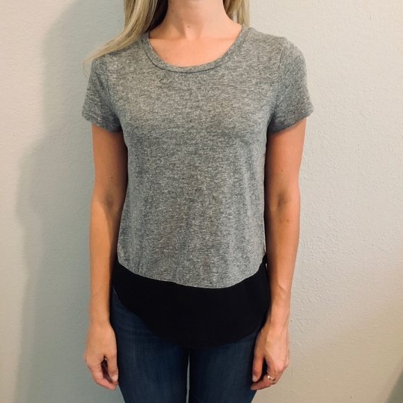 Express Tops - Express Grey & Black XS Shirt Express Tops - Express Grey & Black XS Shirt